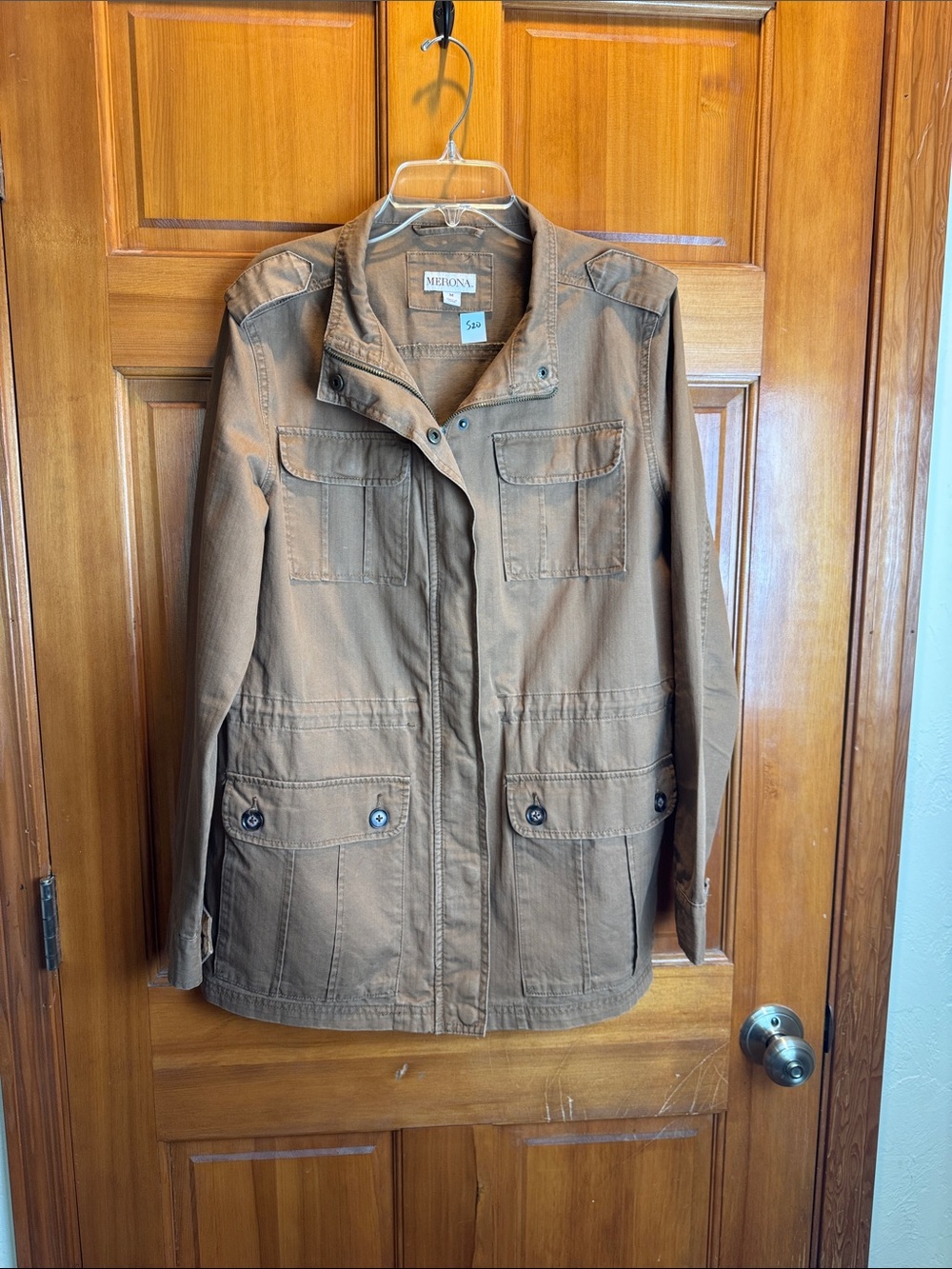 Merona Women’s Brown Utility Field Jacket Size Medium